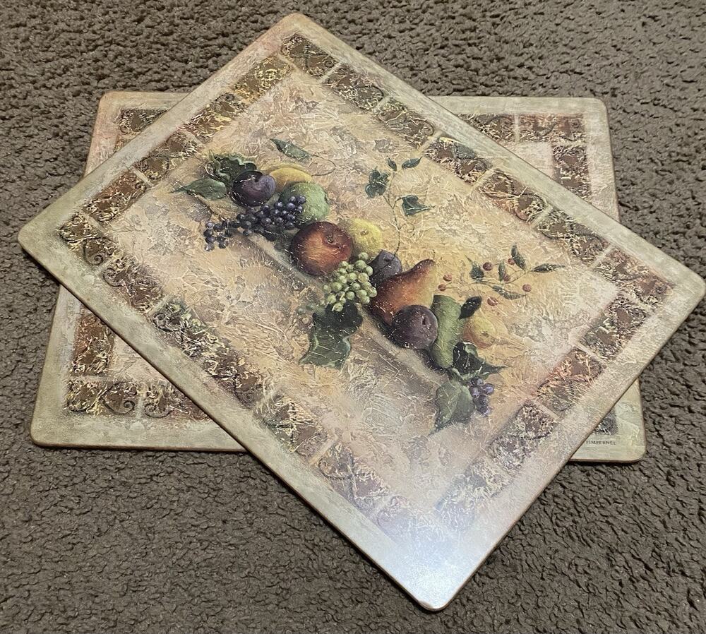 Pimpernel placemats Tuscan Palette -Set of 2- Plate Holder 15.7x11.7” Farmer